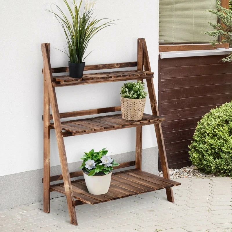 Outsunny Plant Pot Stand 80L X 37W X 93H Cm 12 Outsunny Plant Pot Stand 80L X 37W X 93H Cm - Image 10