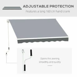 Outsunny Retractable Awning 2.5m X 2m - Grey -OUTSUNNY Shop HrH88c17f62ef8cd7 jpg