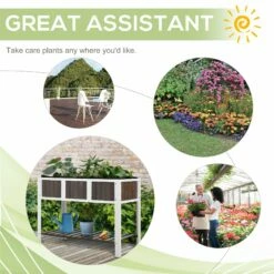 Outsunny Wooden Planter Raised Elevated Garden Bed -OUTSUNNY Shop HvN80617dc49d9c77 6d3f0d9e f30d 4c35 96bf c9ca73446f4f