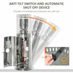 Outsunny 10KW Outdoor Gas Patio Heater Standing Propane Heater -OUTSUNNY Shop I9ha0917edc6553e3 c986ddbb b3f0 45c8 8f13 56bdb16c524f