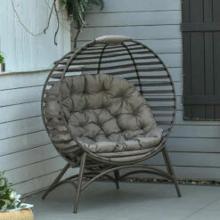Outsunny Standing Egg Chair With Cushion - Brown -OUTSUNNY Shop IJC90f17f010137c3 jpg