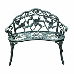 Outsunny Antique Style Garden Bench - Green