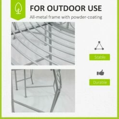 Outsunny Garden Tree Bench Seat - Silver -OUTSUNNY Shop IVt9de17dc2660028 afb62de3 616e 48a4 8756 db5505b613f9