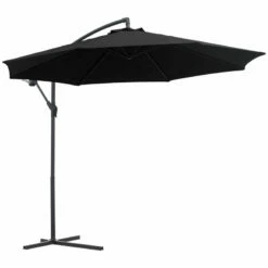 Outsunny Cantilever Banana Parasol 3m - Black -OUTSUNNY Shop IjOdaa182a12c6128 jpg