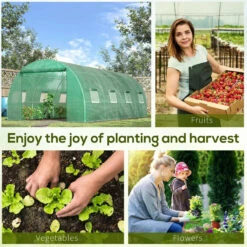 Outsunny Greenhouse Tunnel 6 X 3 M - Green 19 Outsunny Greenhouse Tunnel 6 X 3 M - Green -OUTSUNNY Shop Ik275617f0653fc54 jpg