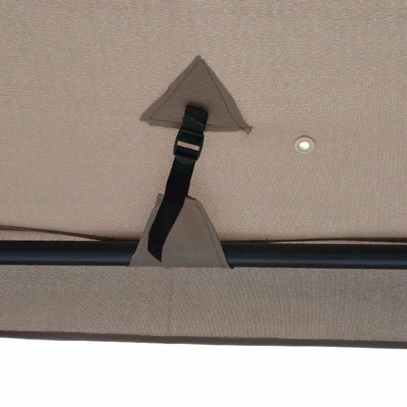 Outsunny Outdoor Gazebo 295L X 295W X 263Hcm-Taupe 10 Outsunny Outdoor Gazebo 295L X 295W X 263Hcm-Taupe - Image 8