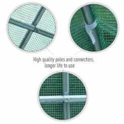 Outsunny Galvanised Steel Walk-in Greenhouse 6 X 3M Green 14 Outsunny Galvanised Steel Walk-in Greenhouse 6 X 3M Green -OUTSUNNY Shop KJNce917dc40b25e9