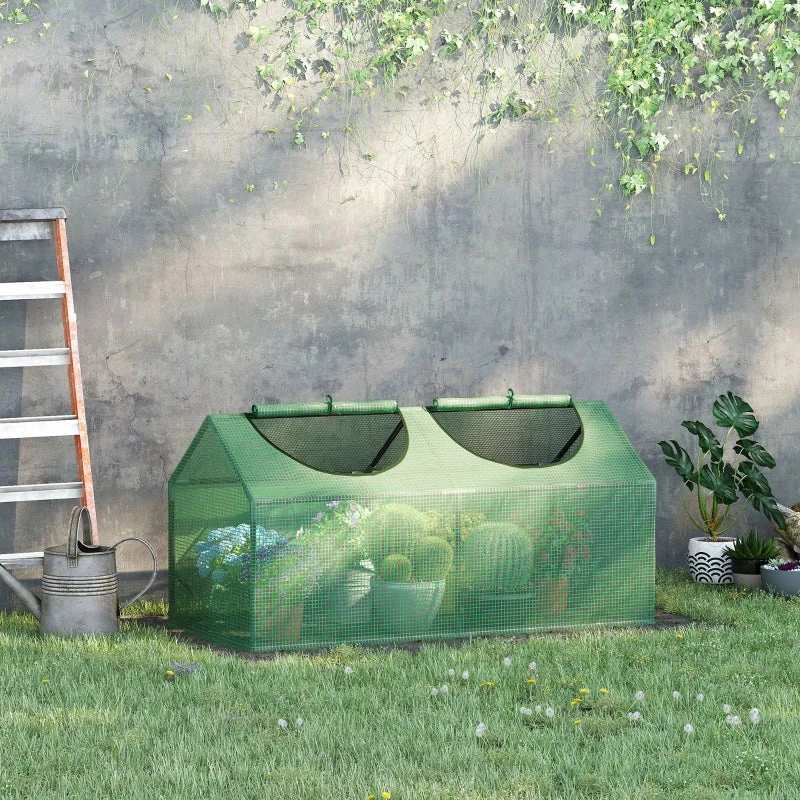 Outsunny Mini Greenhouse 119 X 60 X 60 Cm - Green 4 Outsunny Mini Greenhouse 119 X 60 X 60 Cm - Green - Image 2