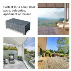 Outsunny Rattan Coffee Table - Brown -OUTSUNNY Shop Kkd75617eecc2a710