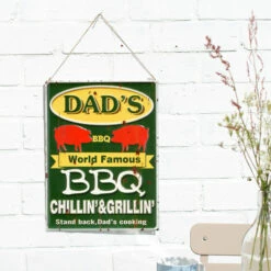La Hacienda Wall Art - Dad's Bbq Embossed Metal Sign 30x40 5 La Hacienda Wall Art - Dad's Bbq Embossed Metal Sign 30x40 -OUTSUNNY Shop La Hacienda Wall Art Dad s Bbq Embossed Metal Sign 30x40 4958666 1