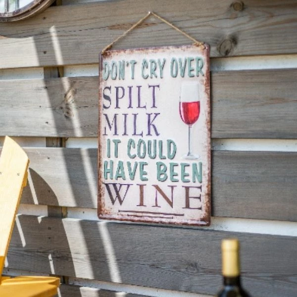 La Hacienda Wall Art - Don't Cry Over Spilt Milk Metal Sign 3 La Hacienda Wall Art - Don't Cry Over Spilt Milk Metal Sign - Image 2