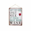 La Hacienda Wall Art - Don't Cry Over Spilt Milk Metal Sign -OUTSUNNY Shop La Hacienda Wall Art Don t Cry Over Spilt Milk Metal Sign 4958543 2