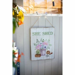 La Hacienda Wall Art - She Shed -OUTSUNNY Shop La Hacienda Wall Art She Shed 4958536 1