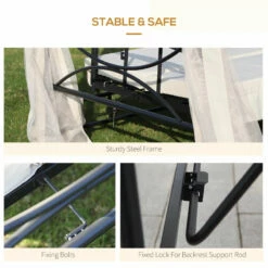 Outsunny Gazebo Swing Chair Bed - Beige 20 Outsunny Gazebo Swing Chair Bed - Beige -OUTSUNNY Shop Lmg7561859ab6498d jpg