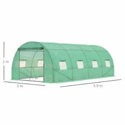 Outsunny Greenhouse Tunnel 6 X 3 M - Green 15 Outsunny Greenhouse Tunnel 6 X 3 M - Green -OUTSUNNY Shop Lnta1217f0653fc54 jpg
