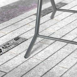 Silver & Stone Folding Side Table With Glass Top 40cm X 40cm X 46cm -OUTSUNNY Shop MicrosoftTeams image 413