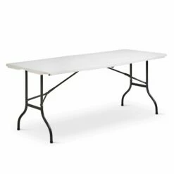 Silver & Stone Folding Camping Trestle Table 6ft 180 X 75 X 73cm - White -OUTSUNNY Shop MicrosoftTeams image 687