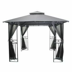 Silver & Stone Outdoor Winchester Premium Gazebo 3m X 3m - Grey -OUTSUNNY Shop MicrosoftTeams image 738