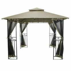 Silver & Stone Outdoor Winchester Premium Gazebo 3m X 3m - Beige -OUTSUNNY Shop MicrosoftTeams image 795