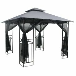 Silver & Stone Outdoor Winchester Premium Gazebo 3m X 3m - Grey -OUTSUNNY Shop MicrosoftTeams image 820