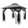 Silver & Stone Outdoor Winchester Premium Gazebo 3m X 3m - Grey -OUTSUNNY Shop MicrosoftTeams image 822