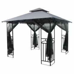 Silver & Stone Outdoor Winchester Premium Gazebo 3m X 3m - Grey