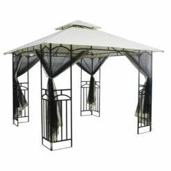 Silver & Stone Outdoor Winchester Premium Gazebo 3m X 3m - Beige