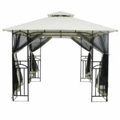 Silver & Stone Outdoor Winchester Premium Gazebo 3m X 3m - Beige -OUTSUNNY Shop MicrosoftTeams image 830