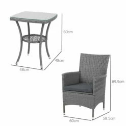 Outsunny Rattan Bistro Set 3pc - Grey 17 Outsunny Rattan Bistro Set 3pc - Grey -OUTSUNNY Shop Nqfa1217eecc2a6ec jpg