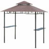 Outsunny Grill Gazebo Brown
