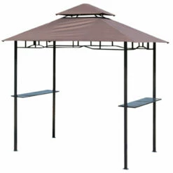 Outsunny Grill Gazebo Brown