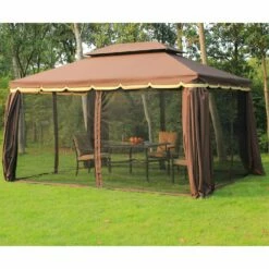 Outsunny Garden Gazebo - Brown -OUTSUNNY Shop O2o53917dc39d3c68