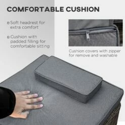 Outsunny 2 Seater Adjustable PE Rattan Wicker Lounge Set Half-Round Wicker Recliner Bed 15 Outsunny 2 Seater Adjustable PE Rattan Wicker Lounge Set Half-Round Wicker Recliner Bed -OUTSUNNY Shop Pf188c17eecc28ebe