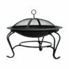 Outsunny Steel Fire Pit, Φ 56x45H Cm (Lid Included)-Black -OUTSUNNY Shop Pih67317dc39d42d2