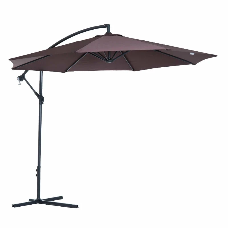 OUTSUNNY Oasis Patio Offset Umbrella 3 OUTSUNNY Oasis Patio Offset Umbrella