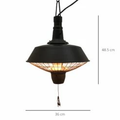 Outsunny Outdoor Electric Heater Halogen 2100W-Black -OUTSUNNY Shop QtYa1217edc657bbc
