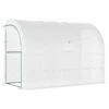 Outsunny Lean To Greenhouse 300 X 150 X 213 Cm - White -OUTSUNNY Shop S1798a186bb744f8c jpg
