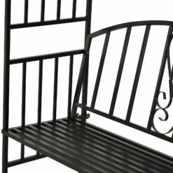 Outsunny Metal Arch Garden Bench - Black -OUTSUNNY Shop SF6f1517dc44206d9 2c2180ff 0db3 45bc b441 b46799025fba
