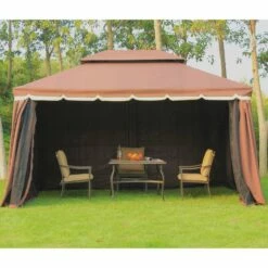 Outsunny Garden Gazebo - Brown -OUTSUNNY Shop SMxf4517dc39d3c68