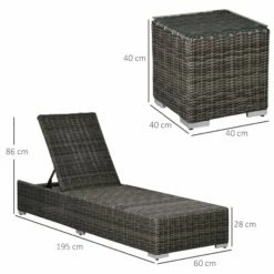 Outsunny 2 Seater Adjustable PE Rattan Wicker Lounge Set Half-Round Wicker Recliner Bed 13 Outsunny 2 Seater Adjustable PE Rattan Wicker Lounge Set Half-Round Wicker Recliner Bed -OUTSUNNY Shop Soaa1217eecc28ebe