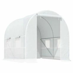 Outsunny Greenhouse Polytunnel 2.5 X 2 X 2 M - White