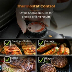 Tower Cerasure Electric BBQ Grill XL -OUTSUNNY Shop T14039BLK 04