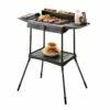 Tower Standing Electric BBQ Grill - Black -OUTSUNNY Shop T14049BMR