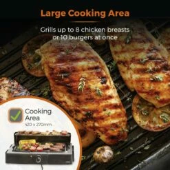 Tower Standing Electric BBQ Grill - Black -OUTSUNNY Shop T14049BMR 05