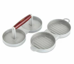 Tower BBQ Double Burger Press With Wood