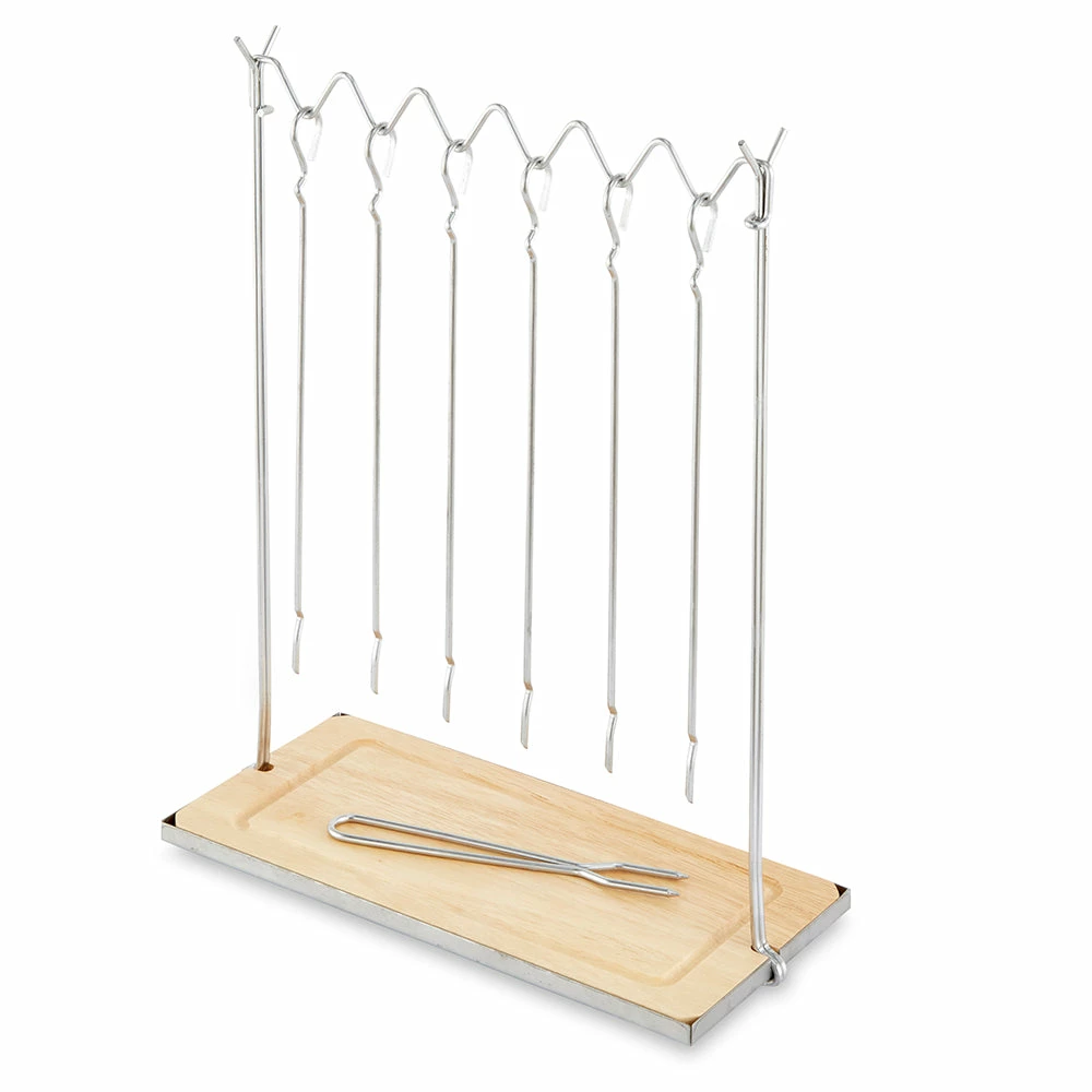 Tower BBQ Hanging Skewers With Stand 6 Piece 3 Tower BBQ Hanging Skewers With Stand 6 Piece