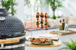 Tower BBQ Hanging Skewers With Stand 6 Piece 15 Tower BBQ Hanging Skewers With Stand 6 Piece -OUTSUNNY Shop T932012 07