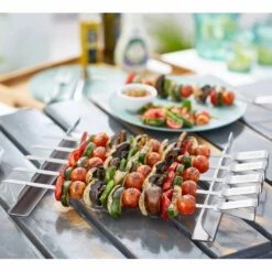 Tower BBQ Skewer Set With Stand 6 Piece -OUTSUNNY Shop T932013 05