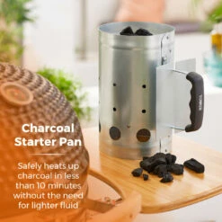 Tower BBQ Charcoal Starter Pan -OUTSUNNY Shop T932020 03