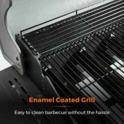 Tower Stealth 2000 Two Burner BBQ W/ Side Burner - Black -OUTSUNNY Shop T978500 08